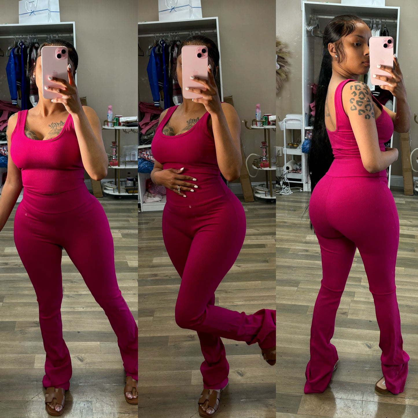 Outside ribbed set