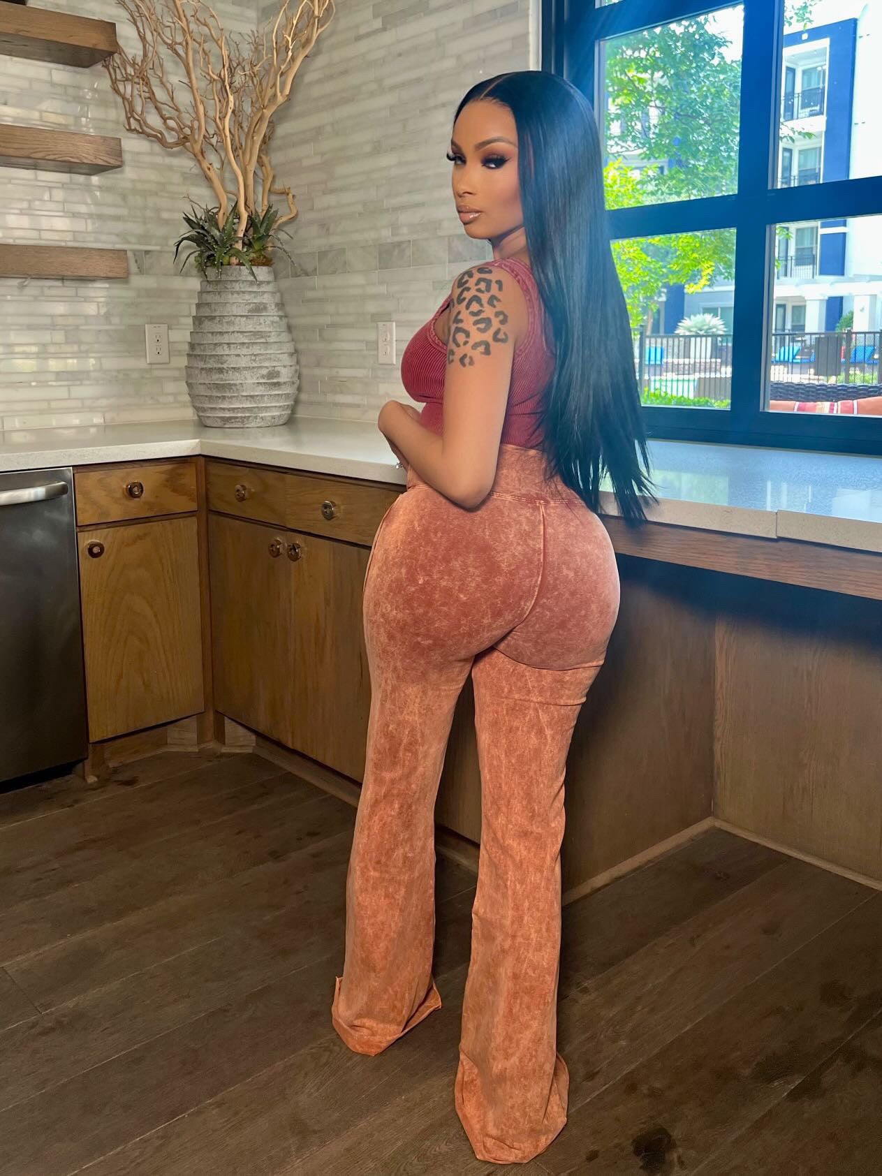 Rust Carmen pants set