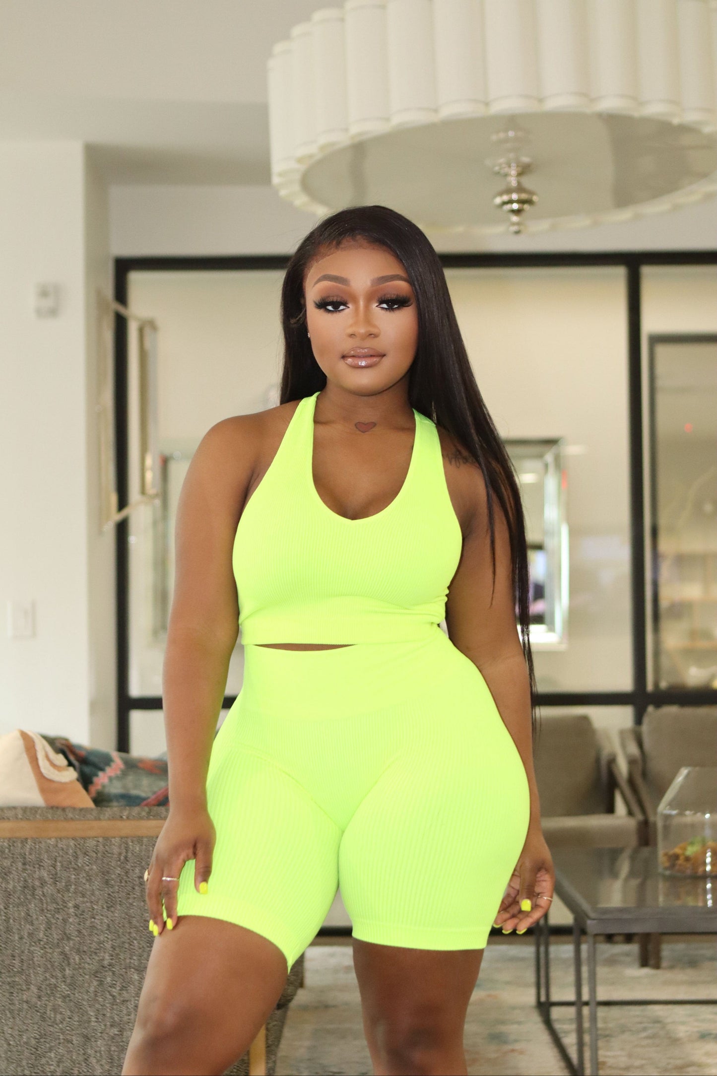 Lime green chill set
