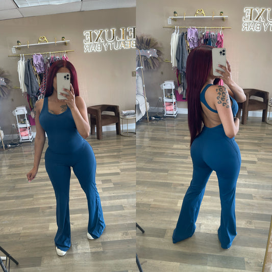 Active blue jumpsuit