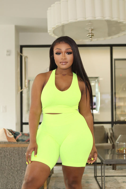 Lime green chill set